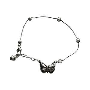 Brighton Silver Butterfly Anklet